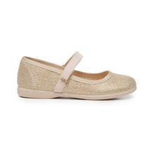 Load image into Gallery viewer, Gold shimmer mary janes