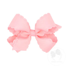 Load image into Gallery viewer, Eyelet embossed grosgrain bow