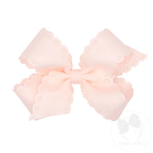 Load image into Gallery viewer, Eyelet embossed grosgrain bow