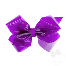 Load image into Gallery viewer, Waterproof Colored Vinyl Bow with Plain Wrap