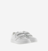 Load image into Gallery viewer, White leather tiempo straps sneakers