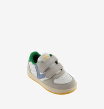 Load image into Gallery viewer, Perforated leather and suede sneakers with V logo