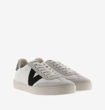 Load image into Gallery viewer, Cyclist leather and suede with black "V"