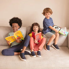 Load image into Gallery viewer, Navy blue leather slip on