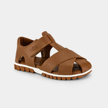 Load image into Gallery viewer, Caramel brown leather sandal