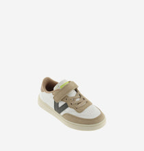 Load image into Gallery viewer, Beige sneaker with olive green details