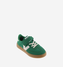 Load image into Gallery viewer, Green nylon/suede contrast sneaker