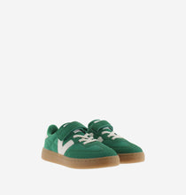 Load image into Gallery viewer, Green nylon/suede contrast sneaker