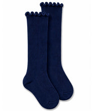 Load image into Gallery viewer, Ripple edge knee high socks(seamless)