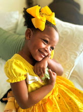 Load image into Gallery viewer, Princess bow with satin overlay and crown