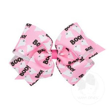 Load image into Gallery viewer, Halloween printed grosgrain bow