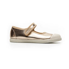Load image into Gallery viewer, Mika gold metallic mary janes with rubber toe