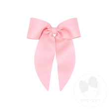 Load image into Gallery viewer, Grosgrain Bowtie with Flat Wrap and Whimsy Tails