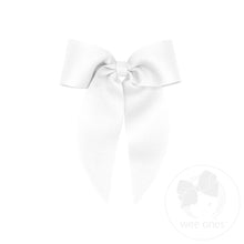 Load image into Gallery viewer, Grosgrain Bowtie with Flat Wrap and Whimsy Tails