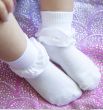 Load image into Gallery viewer, White cotton ruffle cuffed socks(1 pair)