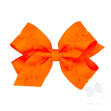 Load image into Gallery viewer, Grosgrain Hair Bow with Ric-Rac Trim