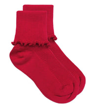 Load image into Gallery viewer, Seamless ripple edge turn cuff socks(1 pair)