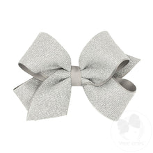 Load image into Gallery viewer, Metallic Lurex with Grosgrain Underlay Hair Bow