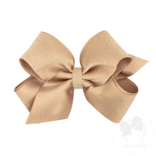 Load image into Gallery viewer, Crepe satin with grosgrain underlay bow