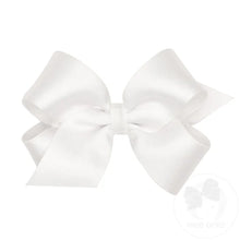 Load image into Gallery viewer, Crepe satin with grosgrain underlay bow