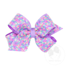 Load image into Gallery viewer, Confetti sequins overlay bow