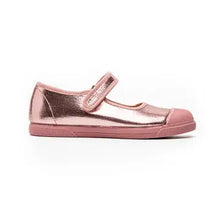 Load image into Gallery viewer, Mika pink metallic mary janes with rubber toe