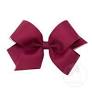 Load image into Gallery viewer, Wine organza overlay bow