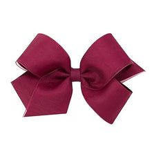 Load image into Gallery viewer, Wine organza overlay bow