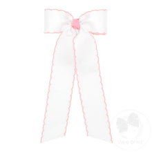 Load image into Gallery viewer, Grosgrain moonstitch streamer with knot wrap