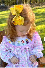 Load image into Gallery viewer, Princess bow with satin overlay and crown