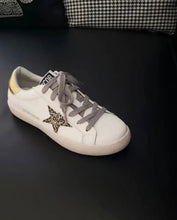 Load image into Gallery viewer, white with gold star Women's sneakers
