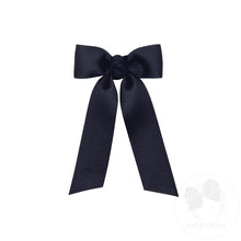 Load image into Gallery viewer, Tiny Grosgrain Bowtie with Knot Wrap and Streamer Tails