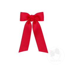 Load image into Gallery viewer, Tiny Grosgrain Bowtie with Knot Wrap and Streamer Tails