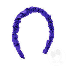 Load image into Gallery viewer, Metallic ruffle headband