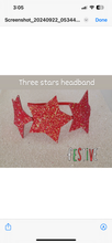 Load image into Gallery viewer, 3 stars headband