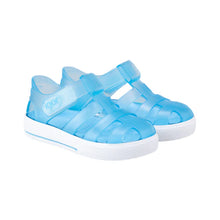 Load image into Gallery viewer, Clear light blue fisherman jellie sandal
