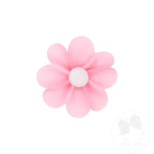 Load image into Gallery viewer, Grosgrain Petal Flower Hair Clip with Button Center