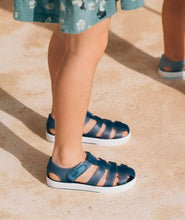 Load image into Gallery viewer, Star navy fisherman jellie sandal