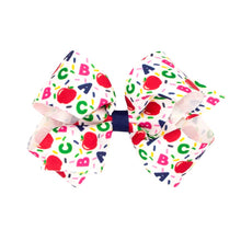 Load image into Gallery viewer, Back to School printed grosgrain bows