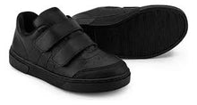 Load image into Gallery viewer, Black leather doble velcro sneaker/school shoe