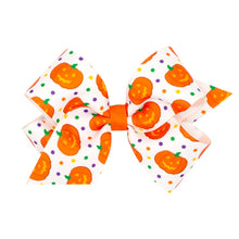 Load image into Gallery viewer, Halloween printed grosgrain bow