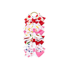 Load image into Gallery viewer, Back to school colorblock grosgrain bows