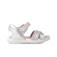 Load image into Gallery viewer, Silver leather sandals