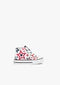 Load image into Gallery viewer, White high tops with red and black stars