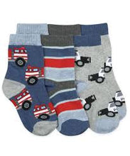 Load image into Gallery viewer, Rescue vehicles 3 pair pack crew socks