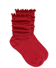 Load image into Gallery viewer, Navy and red ripple edge turn cuff(one pair)