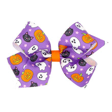 Load image into Gallery viewer, Halloween printed grosgrain bow

