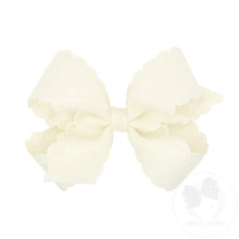 Load image into Gallery viewer, Eyelet embossed grosgrain bow
