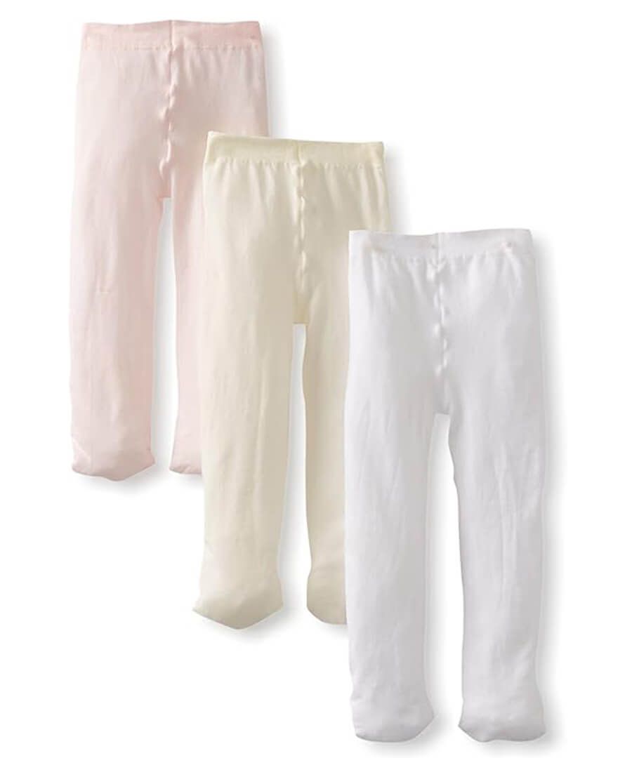 3 pair pack of microfiber tights