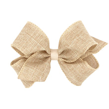 Load image into Gallery viewer, Linen texture hair bow
